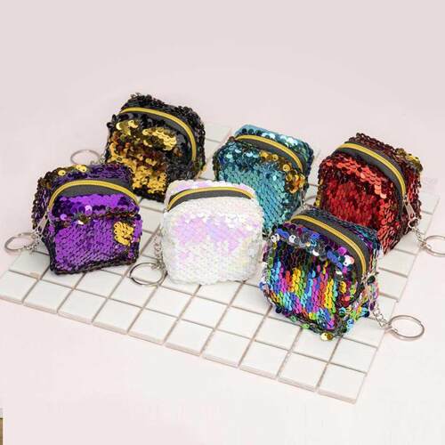 Cue Children's Coin ag Change Color Sequins Mini Wallet