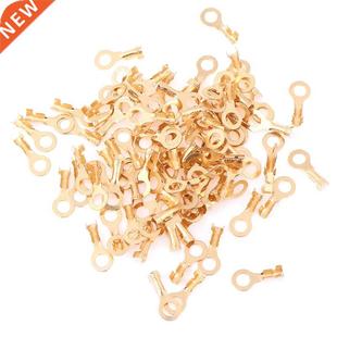 Gold Plated Cold 100Pcs Pressed Splice 4.2mm Round New Brass