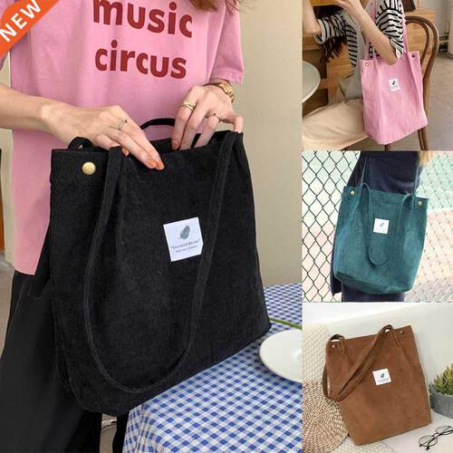 Canvas Bag Women New Couroy Shoulder Bags Fashion Outdoor
