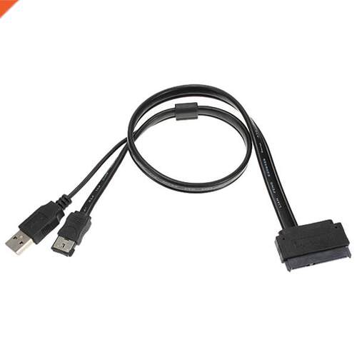 22pin SATA to eSATA USB data cable adapter cord 0.5m for har