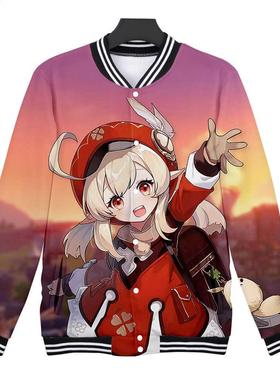 Genshin Impact ke li stripe Same paragraph 3D Casual Slim B