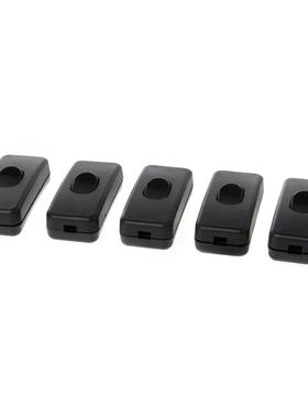 5 Pcs AC 250V/125V 2A Plastic ON/OFF Button In Line Cord Swi
