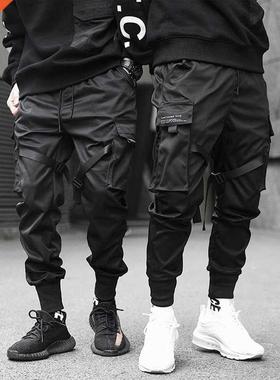 2021 Ribbons Men Sweatpants Men's Cargo Pants Setwea