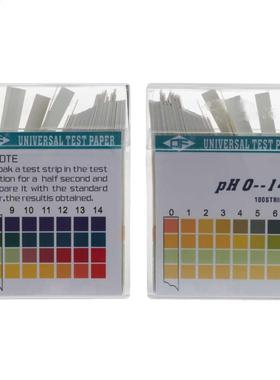 100 Strips 0-14 PH Alkaline Acid Indicator Paper Water Saliv