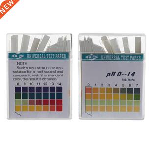 100 Strips 0-14 PH Alkaline Acid Indicator Paper Water Saliv