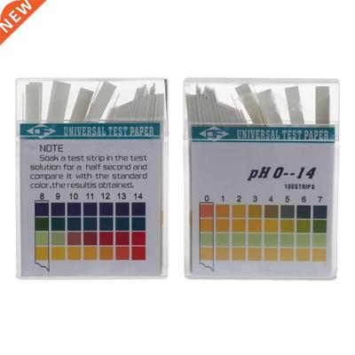 100 Strips 0-14 PH Alkaline Acid Indicator Paper Water Saliv
