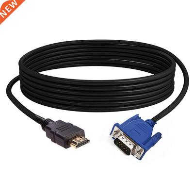 1.8m HDMI-compatible Male to VGA Male Cable HDTV Projector 1