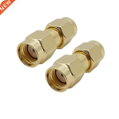 Gold-plated RP SMA Male to RP SMA Male Plug RF Coaxial Adapt