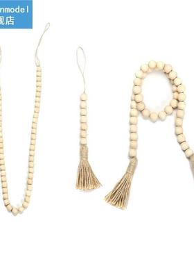 DIY Wooden Home Decoration Handmade Garland With Jute Rustic