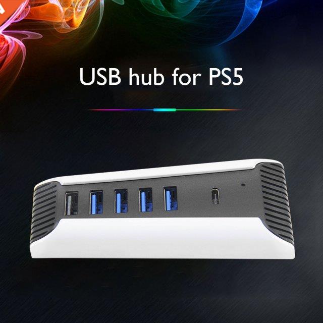 For PS5 USB Hub USB3.0 Spltter Expander Extenson Hgh Spee