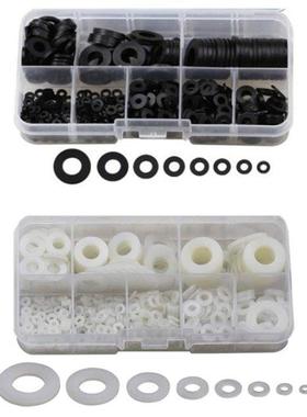 550 PCS Nylon Flat Washers for Screws Washers Round Assorted