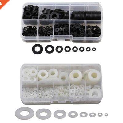 550 PCS Nylon Flat Washers for Screws Washers Round Assorted
