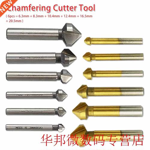 Countersink Drill Bit 6pcs/1pcs 3 Flute 90 Degree Round Hand