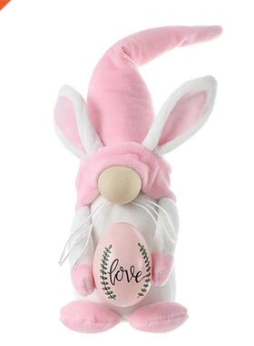 Easter Bunny Hug Doll Cute Faceless Old Man Dwf Doll Deskt