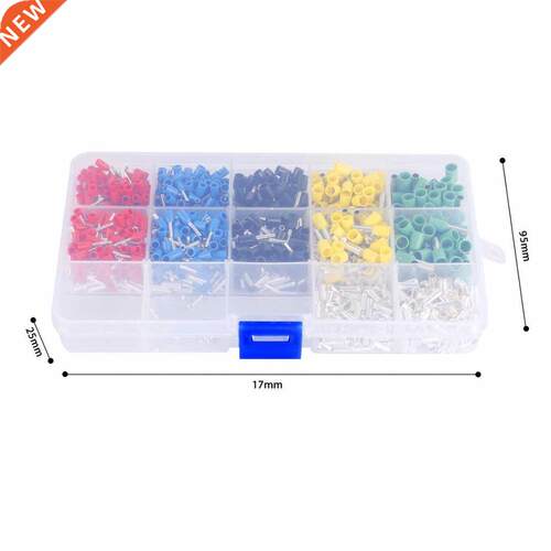 1640pcs Insulated Wire End Ferrule Terminal Assortment Kit S