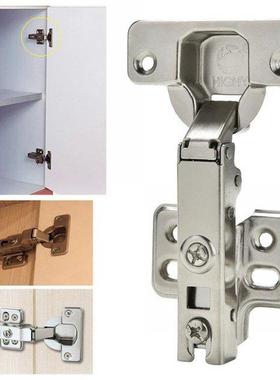 1pc Hinge Stainless Steel Hydraulic Cabinet Door Hinges Damp