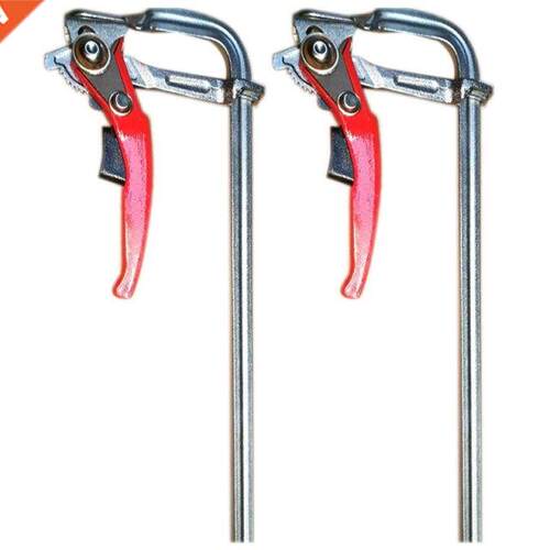 2X Tools Heavy Duty Ratcheting F Clamp Bar Quick Release For
