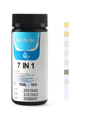 7 in 1 Aquarium Test Strips to Detect pH Nitrite Nitrate Chl