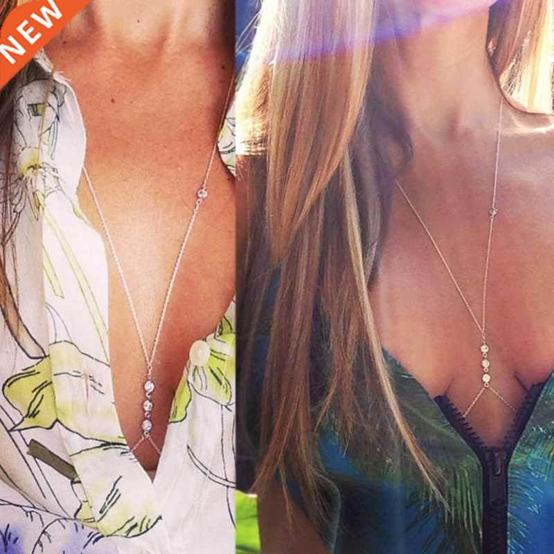 1 pc Fashion Gold Color Bikini Crossover Waist Belly Harness