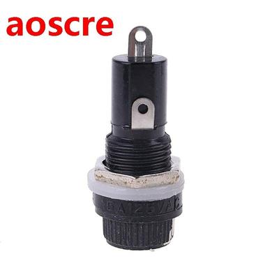 5pcs 10A Chassis Panel Mount Fuse Holder Socket for 5*20 Gla