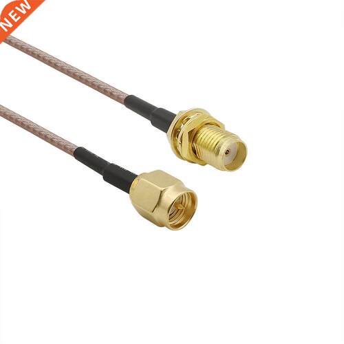 1Pcs 15CM/5.9Inch RG316 Cable SMA Male to SMA Female Nut Bul