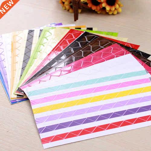 4 set = 408 pcs Colorful Corner Paper Stickers for Pictures