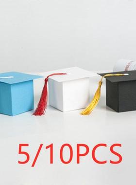 5/10pcs Doctor Hat Cap Candy Box Gift Packaging Box for Grad