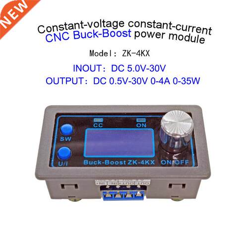 ZK-4KX DC DC Buck Boost Converter CC CV 0.5-30V 4A 5V 6V 12V