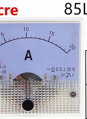 1PCS 85L1 20A AC Panel Meter Analog Panel Ammeter Dial Curre