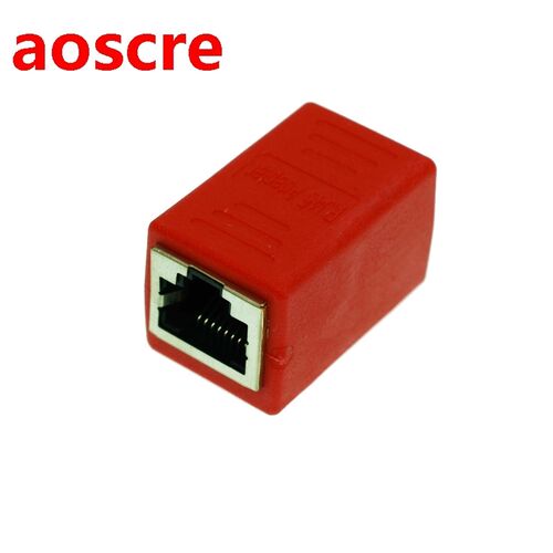 5Pc color connector RJ45 Female to Female Network Ethernet L