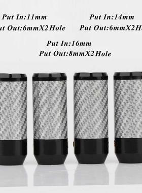 Preffair 4Pcs DIY Splitt Carbon Fiber Pants Boot Y Splitter