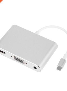 1080P L Port for Apple Iphone7 7Plus 8 8Plus to HDMI VGA wit
