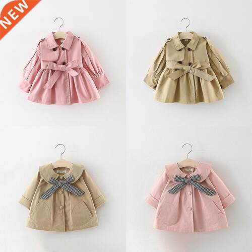 Pink Spring and Autun Girl Coat Cotton Kids nch Cute Newbor