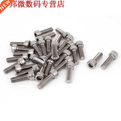 1mm Pitch M6x20mm Inbussleutel Inbusbouten 30 stks