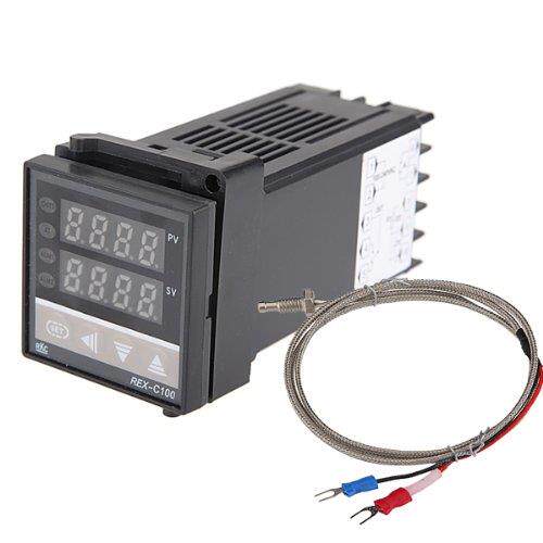 Dual Digital F / C PID Temperature Controller with K Thermo