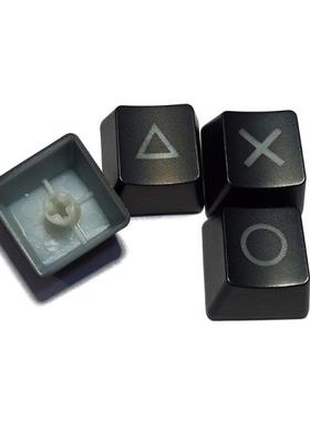 4Pcs Shine Through Keycaps ABS Backlit Etched Shine-Through