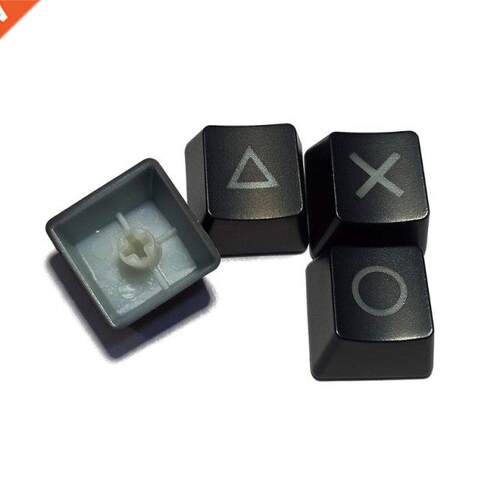 4Pcs Shine Through Keycaps ABS Backlit Etched Shine-Through