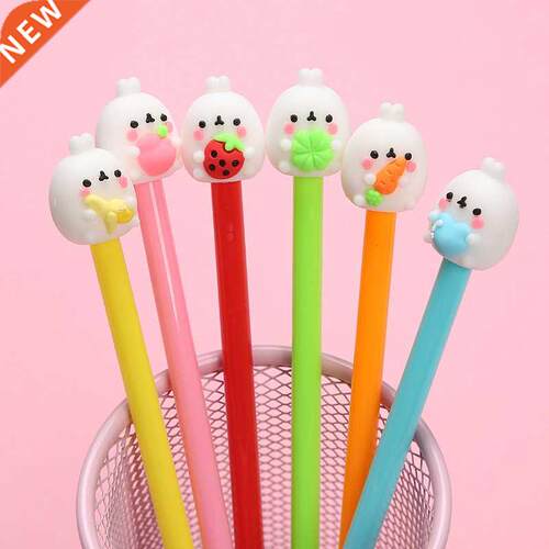 Cute Molang Rit gel pens Kawaii Fruit 0.5mm black ink Si