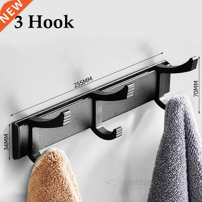 Heavy Duty Wall-mounted Hanging Bathroom Hook Rack Clothes T