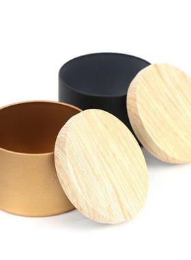 Luxury Candle Jars With Lid Bulk Round Candle Container Tins