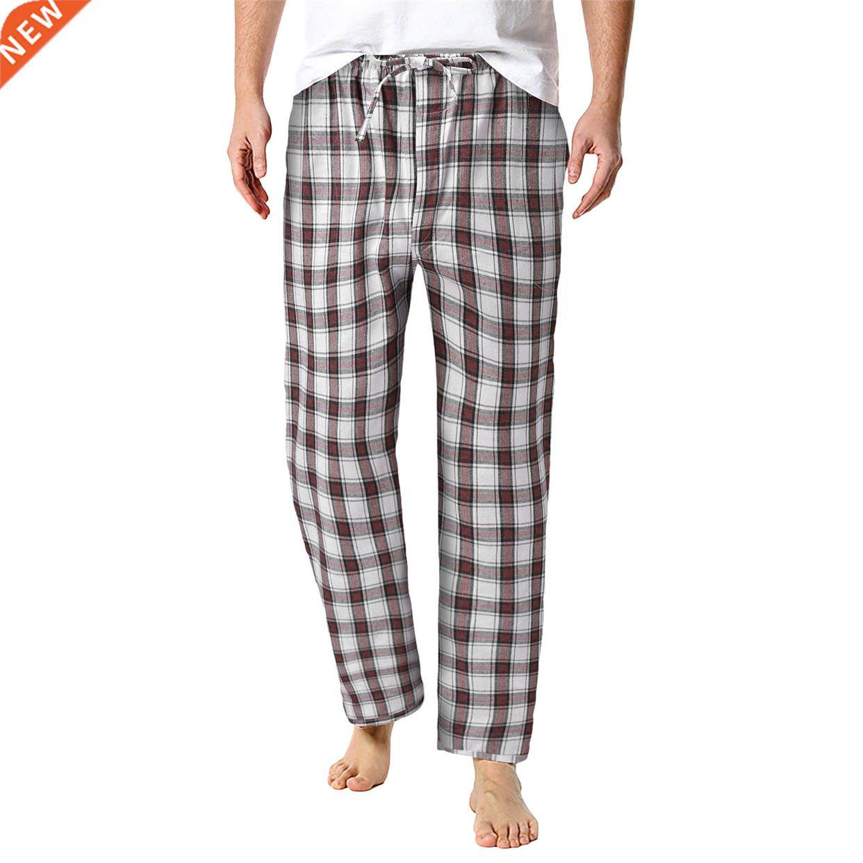 Size Slipper Men	s Fashion Casual Large Plaid Lace Cotton