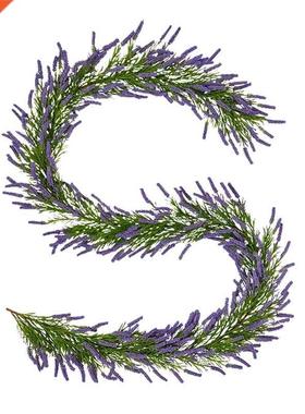 Artificial Lavender Ivy, Faux Lavender Leaves Vines Handmade