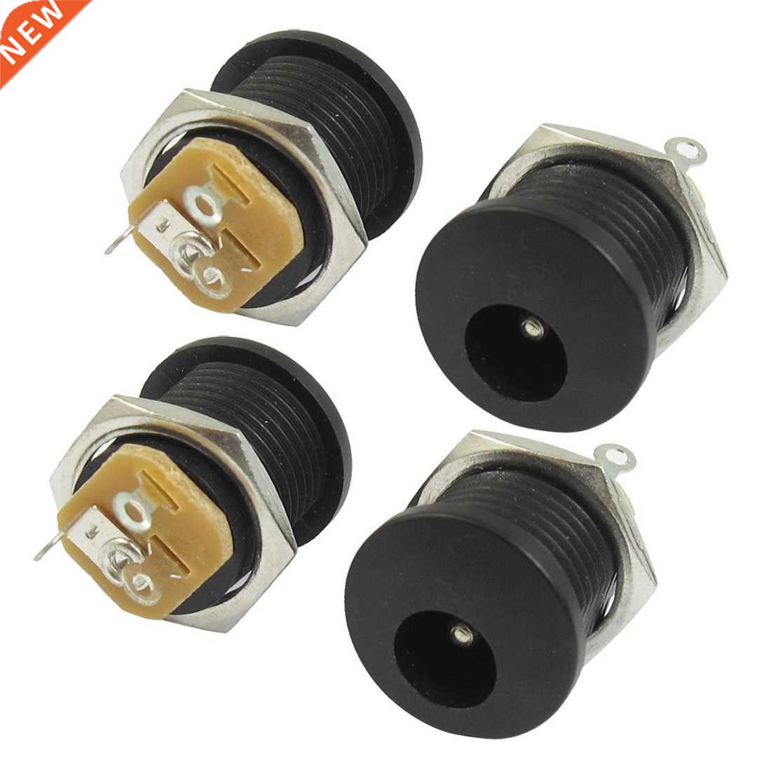 2.1x5.5mm Headphones DC power jack PCB mount connector 4 pc