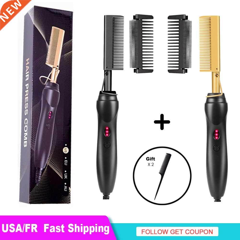 New Hot Comb Electric Hot Comb Straightener Professional Hai