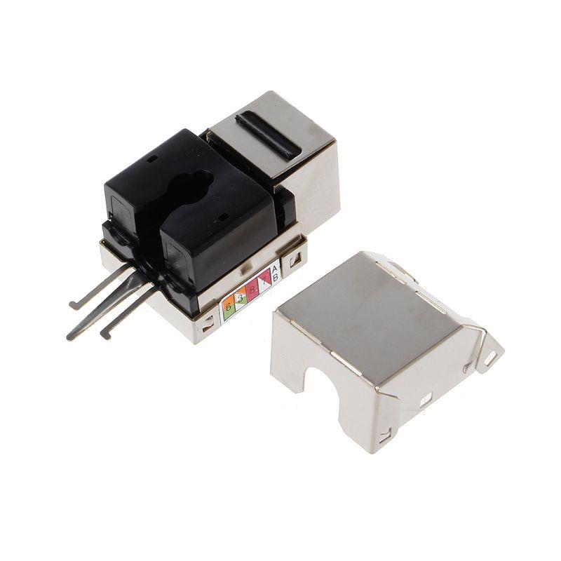 1Pc RJ45 Keystone Cat6 Shielded FTP Copper Alloy UTP Network