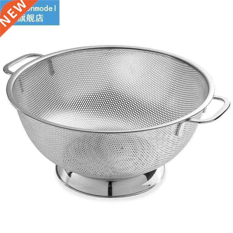 1pc Stainless Steel Vegetable Colander Small Hole Design Fru