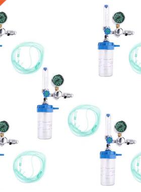 5X Oxygen Pressure Regulator Inhalator Gauge O2 Pressure Red