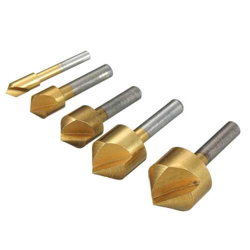 5 tlg HSS Countersink Counterbore Countersinks Set Wood Meta