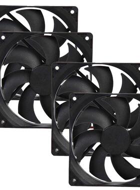 4PC Cooling Fans 120mm 120x25mm 12V 4Pin DC Brushless PC Com