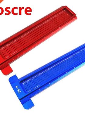 8inch Precision Aluminum T-type Square Hole Ruler Scriber Li